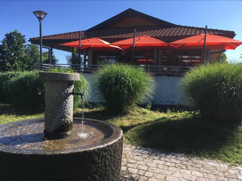 L'entrée du restaurant