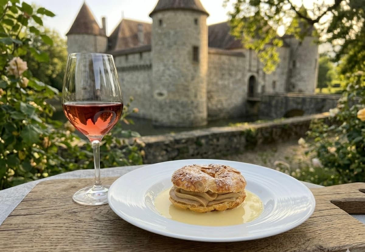 Paris-Brest & rosé au château